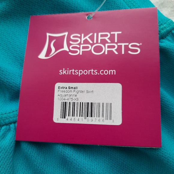 SkirtSports Freedom Fighter skort XS. Teal color - Picture 3 of 7